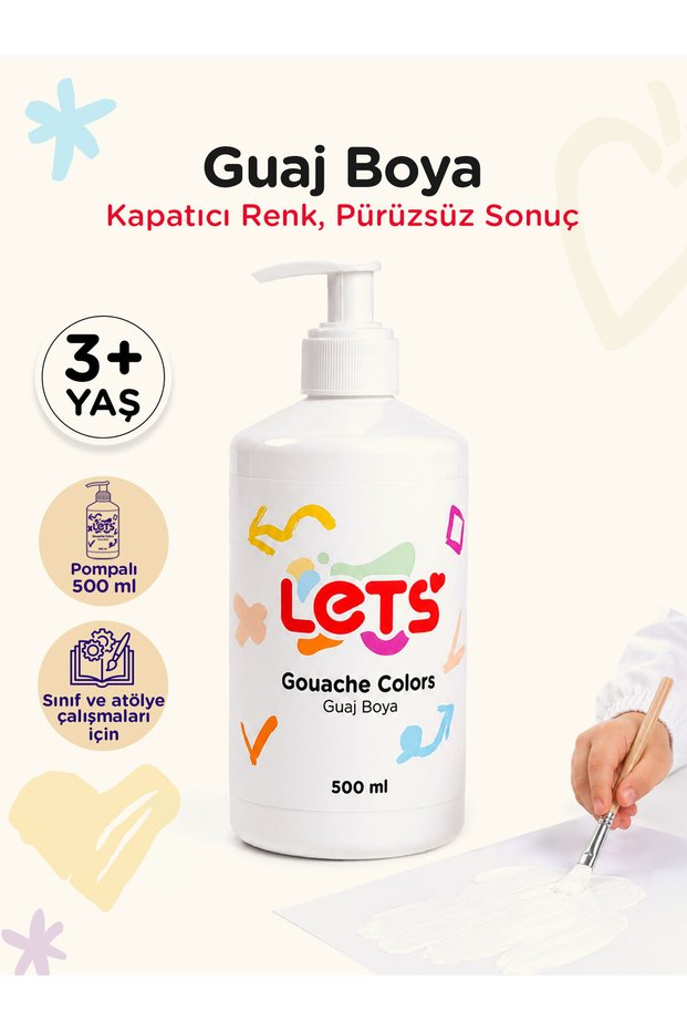 Guaj Boya Beyaz 500 ml