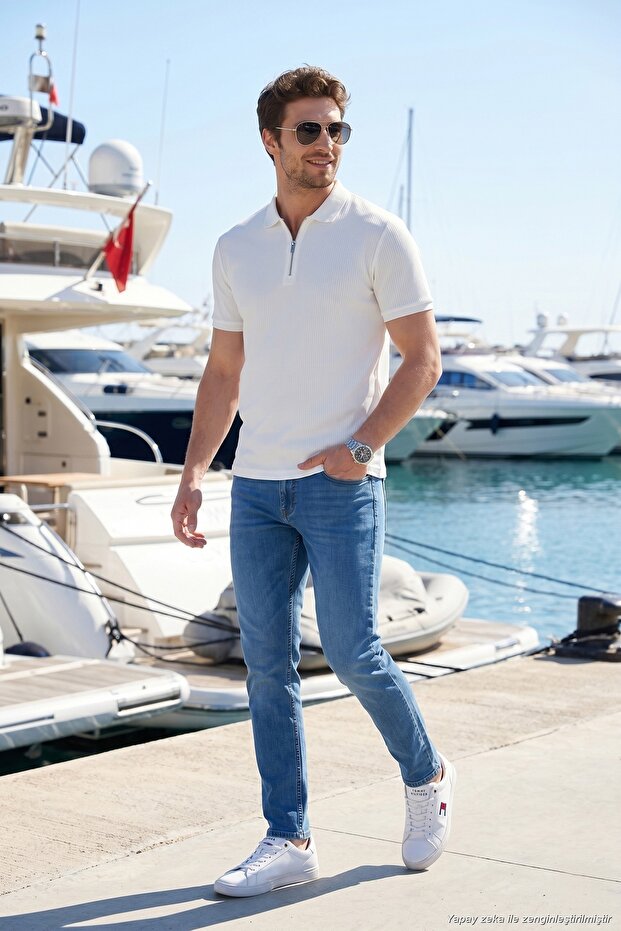 Cotton Regular Fit Jeans Men's Jeans 2203C50Parma