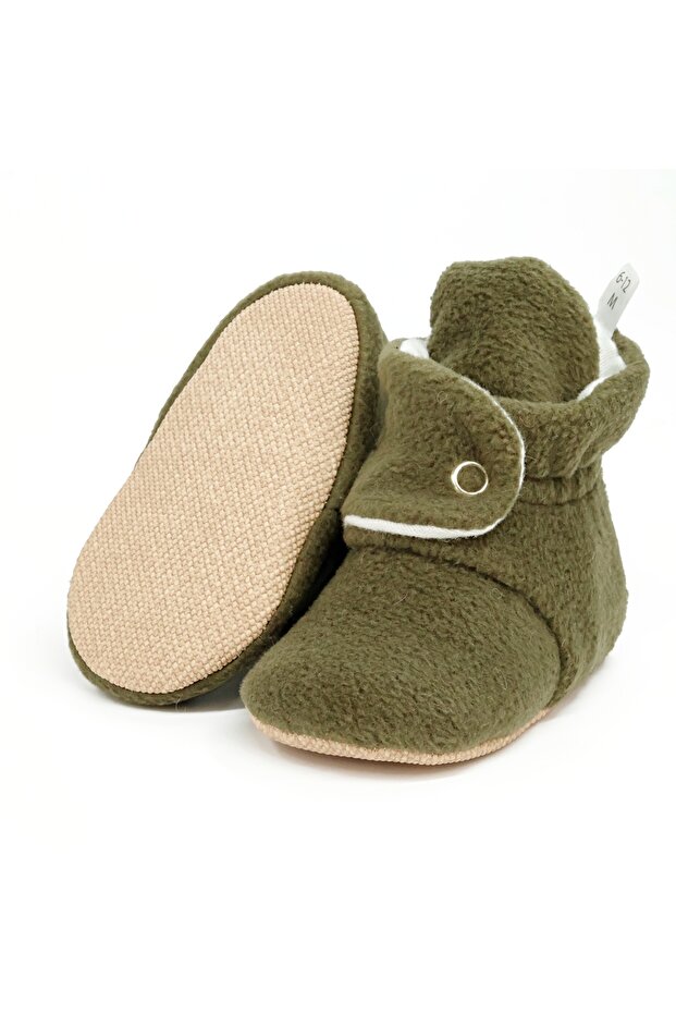 Non-Slip Sole Polar Cotton Lined Unisex Baby Kids Indoor Slippers Basic