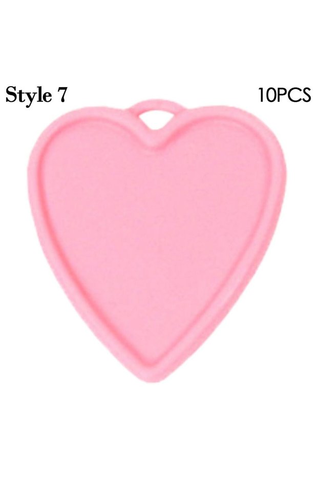 Other 2 10pcs balloon weight Reusable Aluminum Foil Balloon Weight Valentine's Day Hanging Party Wed