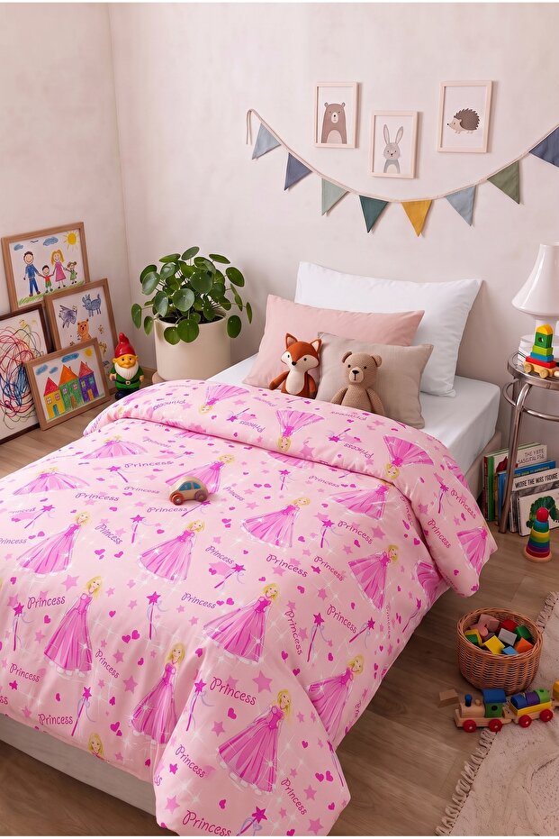 Princess Patterned Single Duvet Cover / Quilt Cover 160 X 220 cm