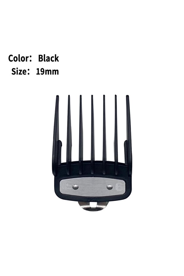 Black-19mm Professional Hair Clipper Limit Guide Comb for Wahl Trimmer Barber Guide Comb Haircut Too