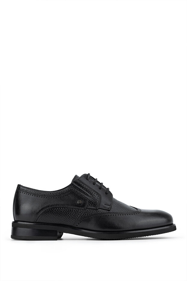Men's Genuine Leather Black Casual Shoes