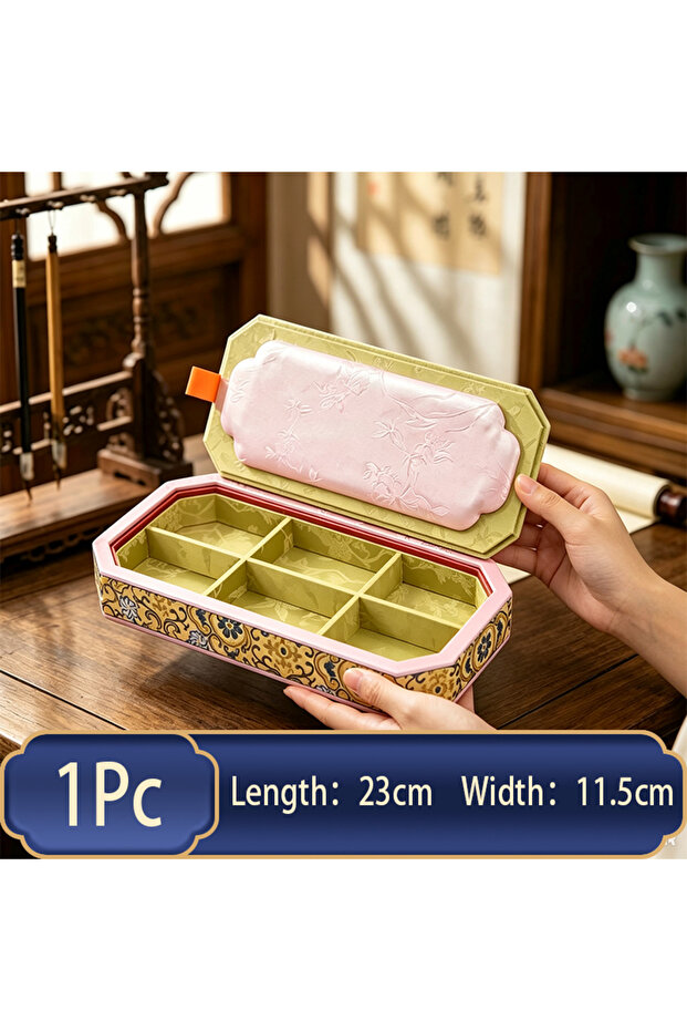 M 8 Creative Jewelry Display Tray with Lid - Jade and Jewelry Dustproof Ring and Bracelet Storage Tr