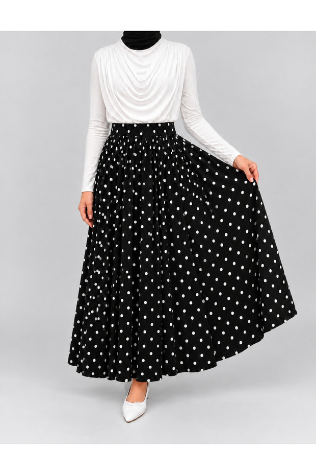 Skirt Chiffon Tulle Polka Dot Wide Comfortable