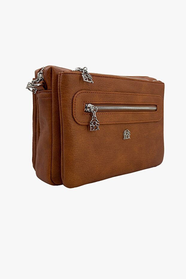 67-7175 Women's Tan Crossbody Bag