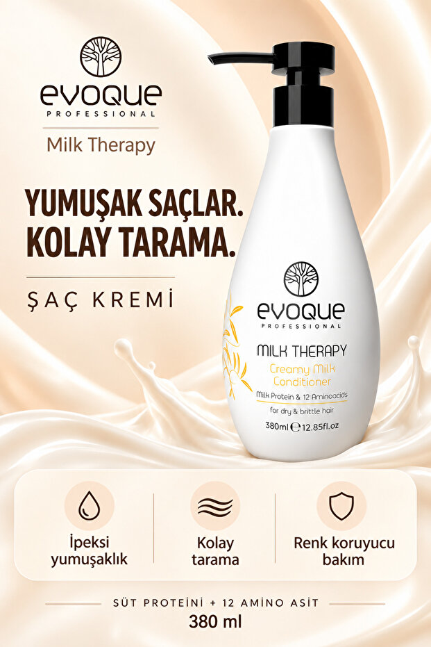 Evoque Milk Therapy Revitalizing and Moisturizing Hair Care Cream