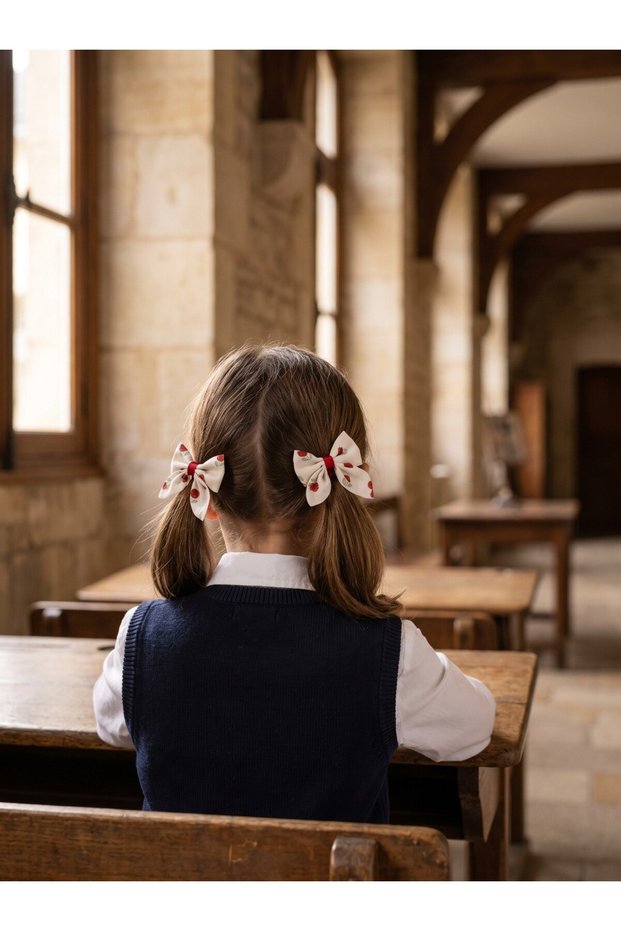 Rose Patterned Rubber Buckle Ecru