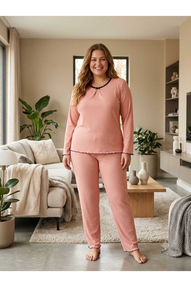 Plus Size Lycra Pegasus Fabric Pajama Set