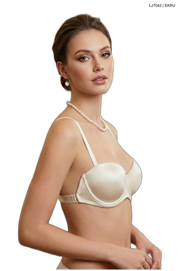 Women's Lejardin Supportive Bra Transparent Back Micro Lejardın7042