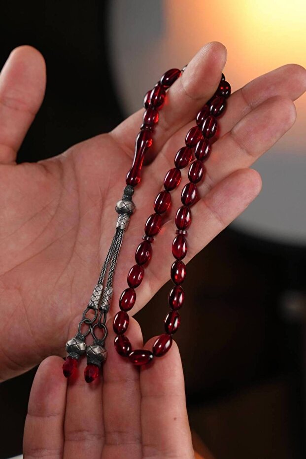 New kazaz tassel fire-amber rosary