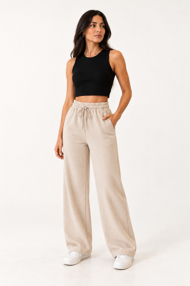 Women's Modal Cotton Fabric Elastic Waist Pants Tracksuit