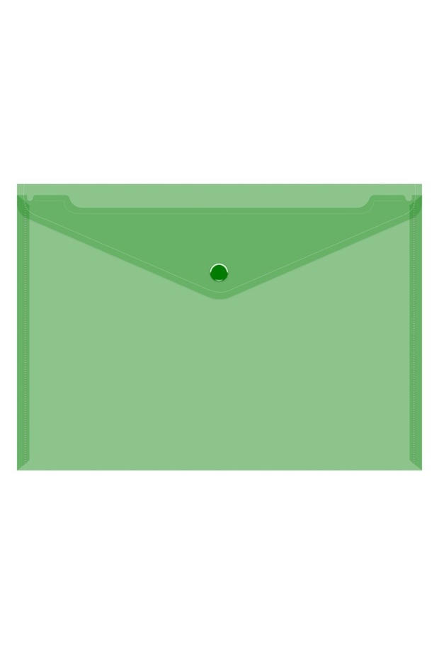 A4 soft green button folder