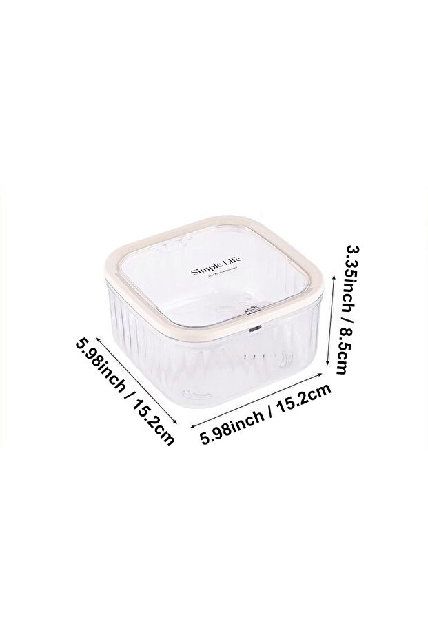 Transparent-S Transparent Storage Box, Laundry Bead Storage Box, Container for Hair Rings and Hair C