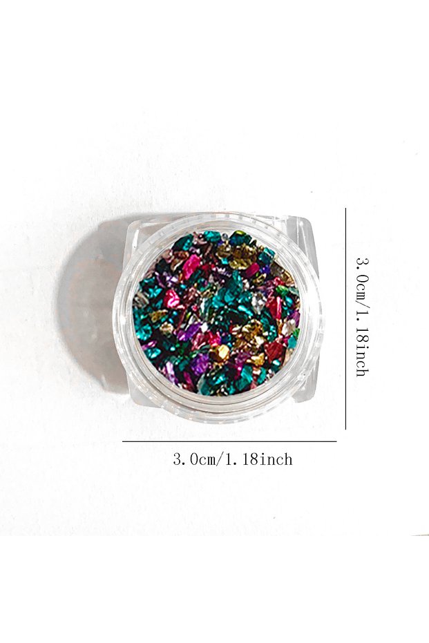 MULTI 1box Japanese Ballpoint Gravel Nail Ornaments Baroque Treasure Chest Pearl Small Diamond Vinta