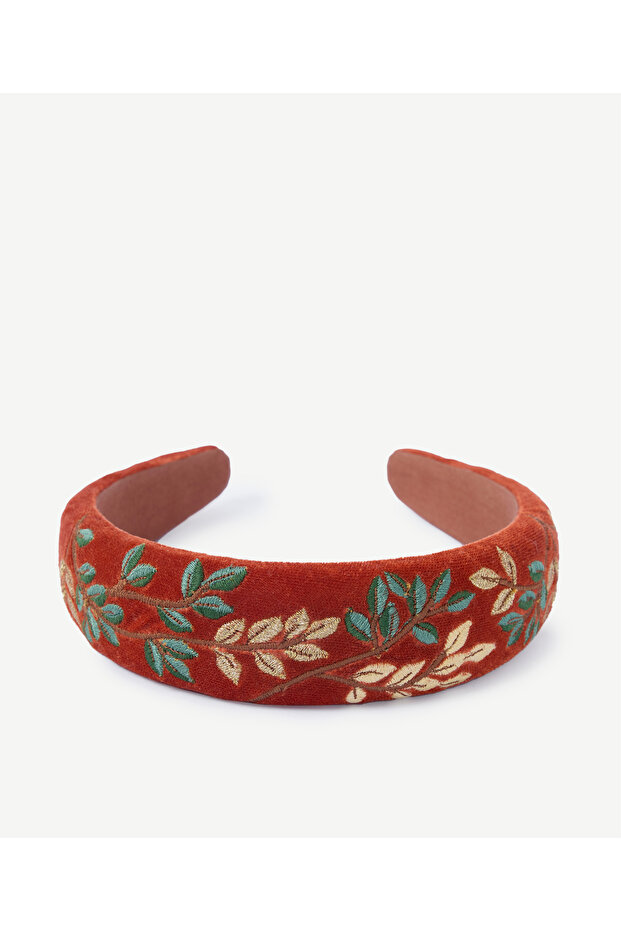Leaf Embroidered Crown