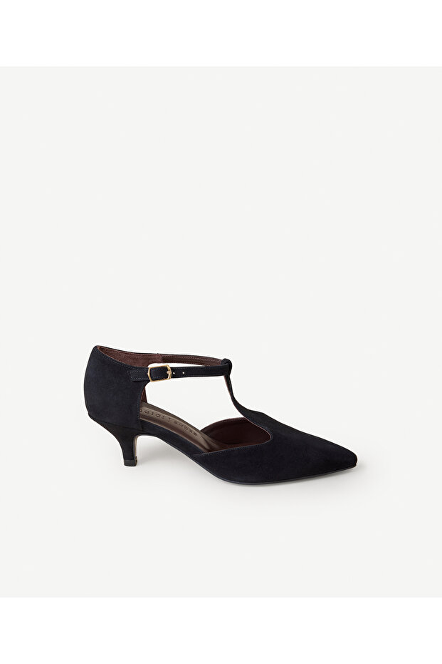 Suede Low Heel Shoes
