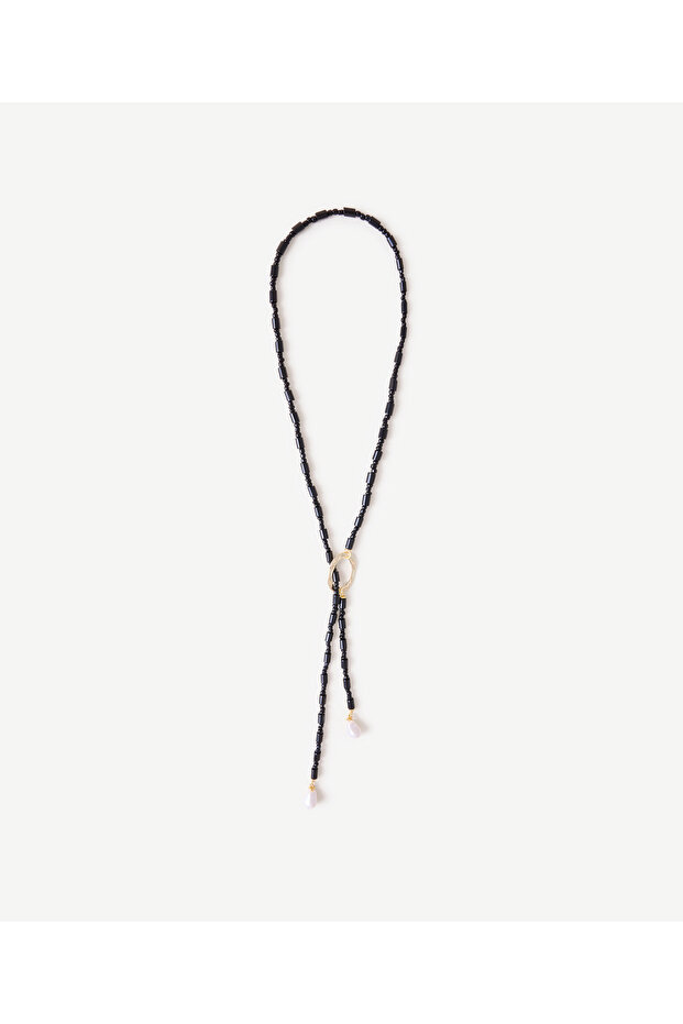Pearl End Long Necklace