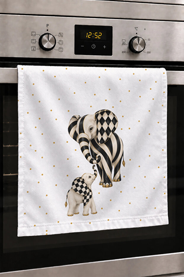 Hand Drying Towel 30X50Cm Cotton Absorbent Love Towel for Kitchen, Oven