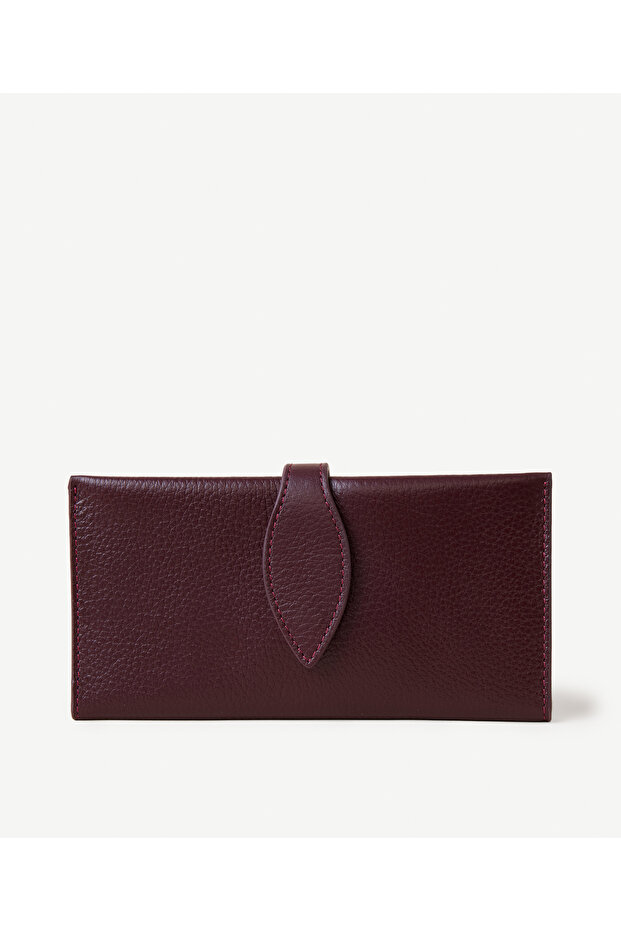 Leather Long Wallet with Cover