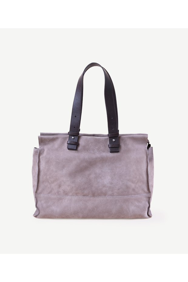 Suede Large Shoulder Bag