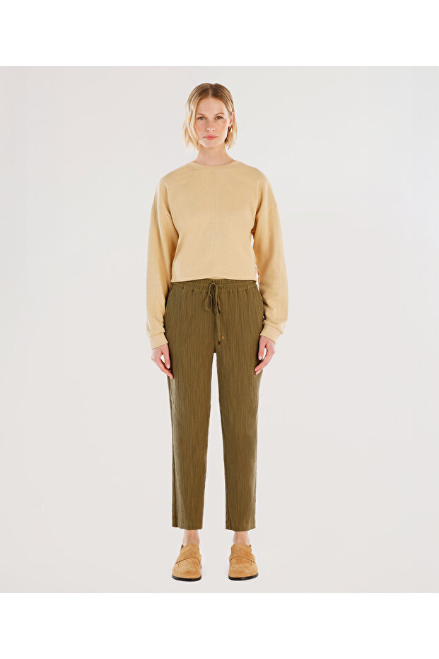 Tie Waist Detailed Trousers