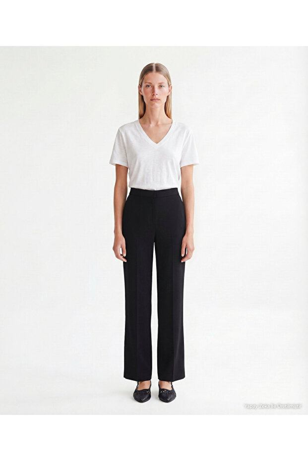 Straight High Waist Pants