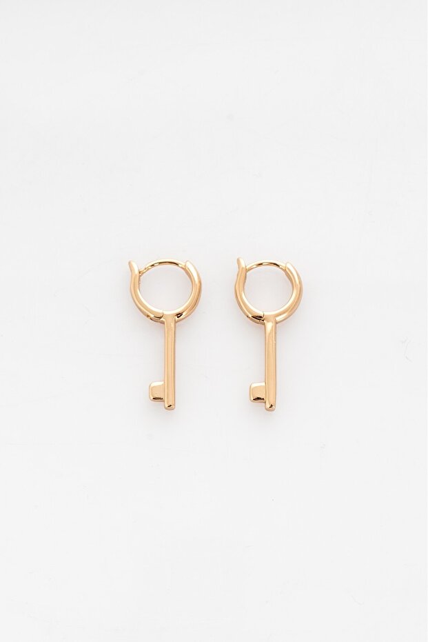 Ka5011Al Model Steel Key Earrings