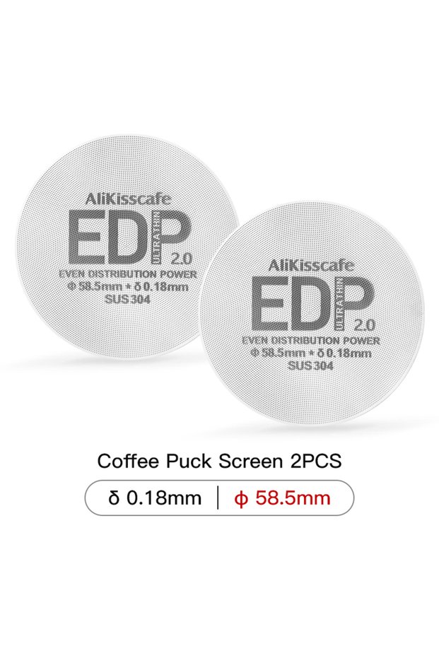 2pcs EDP 58.5mm AliKisscafe Espresso Puck Screen 0.2mm Magnetic Remover Kit 51mm 54mm 58mm For Delon