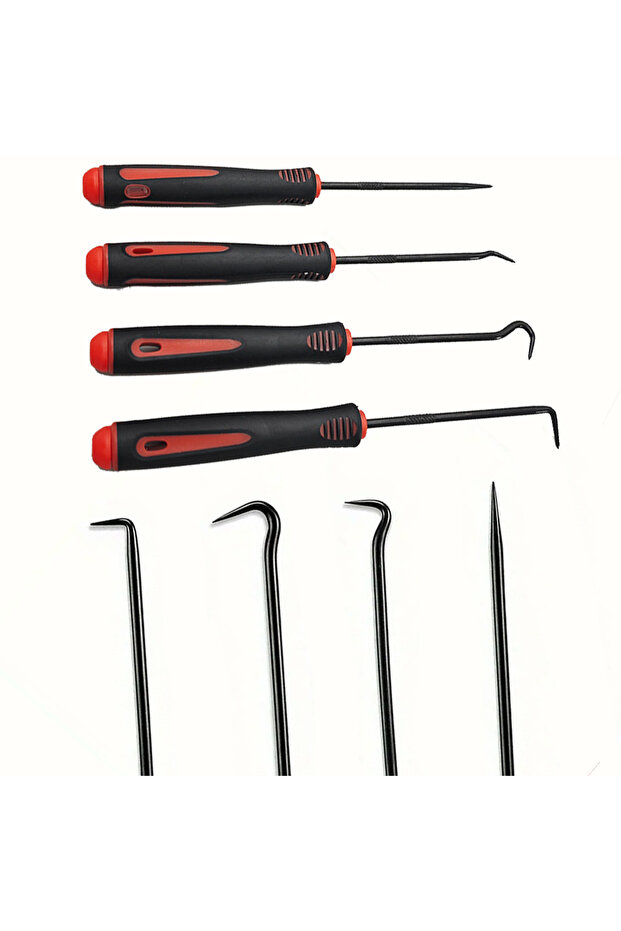 Red As shown 4PCS 10/4pcs Auto Car Oil Seal Screwdrivers Set Hose Removal Hook Set O-Ring Seal Gaske