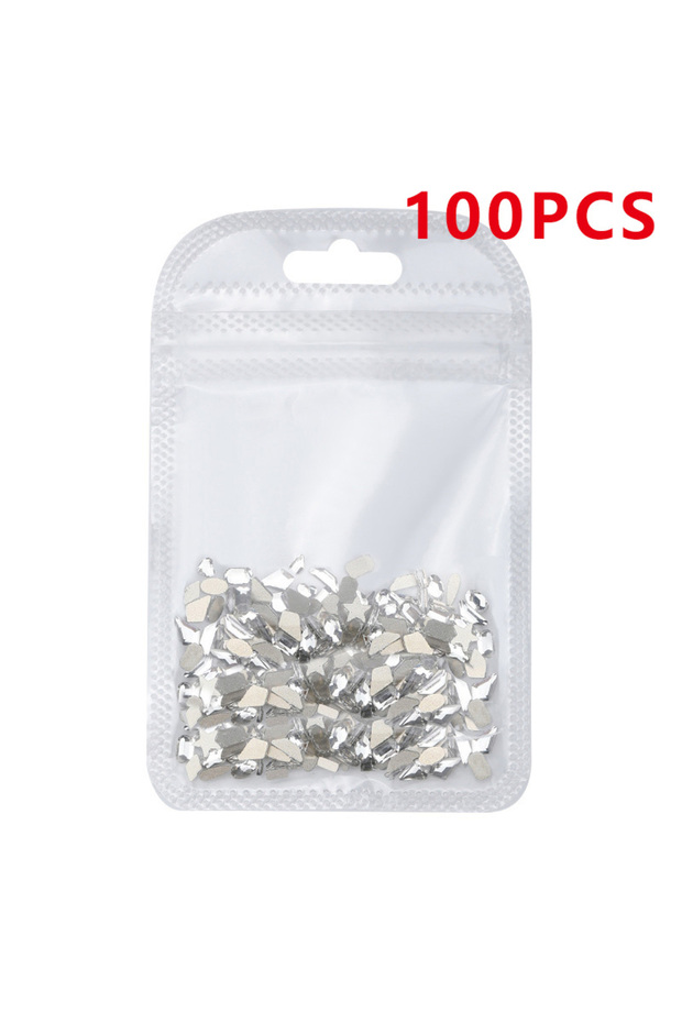 Mix-Style 100pcs 200/50PCS 3D Nail Rhinestones Flat Back Mini Diamond Stone Gems Glass Clear Crystal
