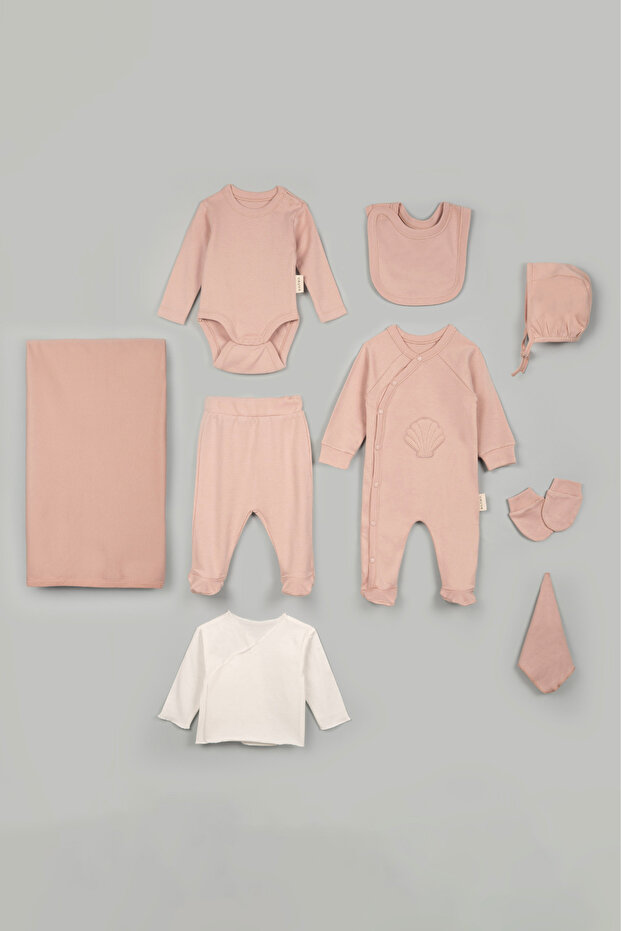 Newborn Hospital Discharge Set 9-Piece Set 100% Cotton Set