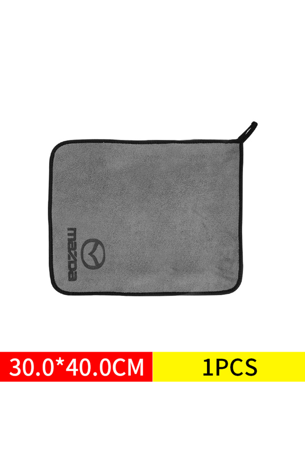 MAZDA 1PCS Mazda M Extra Soft Car Microfiber Cleaning Towels Thickened Auto Washing Drying Cloth For