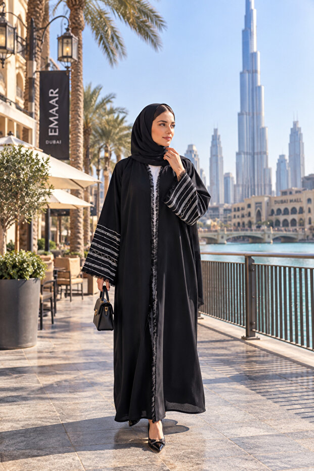 Pearl Linen Abaya – Lightweight & Elegant Modest Wear for Women | Ramadan & Eid Special