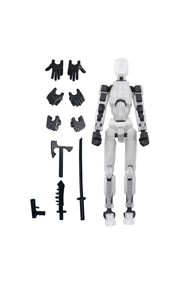bai se 1pcs 1PCS 13 Joints Figure Articulate Movable Dummy Doll Diy Assembly Toy 3D Printed Action F