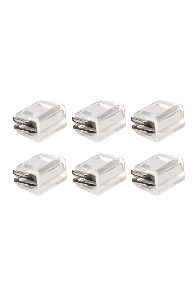 No transparent 6-Piece Heavy-Duty Sliding Window Lock, Screen Fixing Clip, Window Rail Fixing Safety