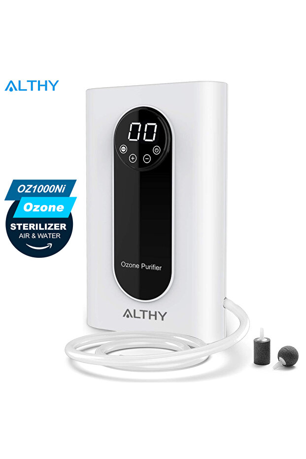 EU 220V-240V ALTHY Ozone Generator Machine For Water & Air & Oil - 1000 mg/h Timer Ozonizer Disinfe