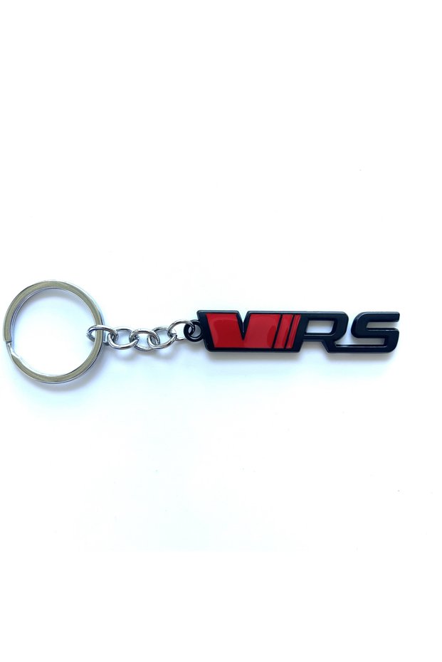 black red Metal VRS car keychain