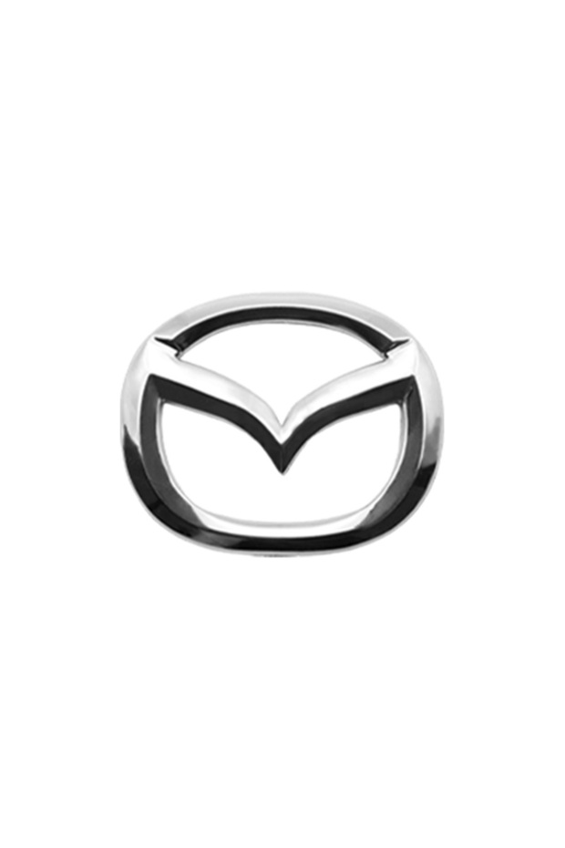 MAZDA 1pcs Silver Mazda Car Steering Wheel Emblem Sticker Badge Decals for Mazda 3 6 2 Atenza Demio
