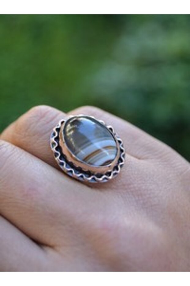 Madagascar Agate Ring - Brown -