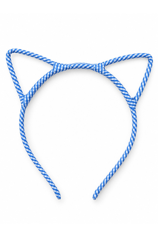 Plaid Patterned Cat Ear Crown