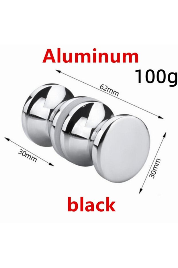 aluminum Aluminum Alloy Door Handle 1.1' Dia Single Glass Door Knob Bathroom Shower Cabinet Handle W