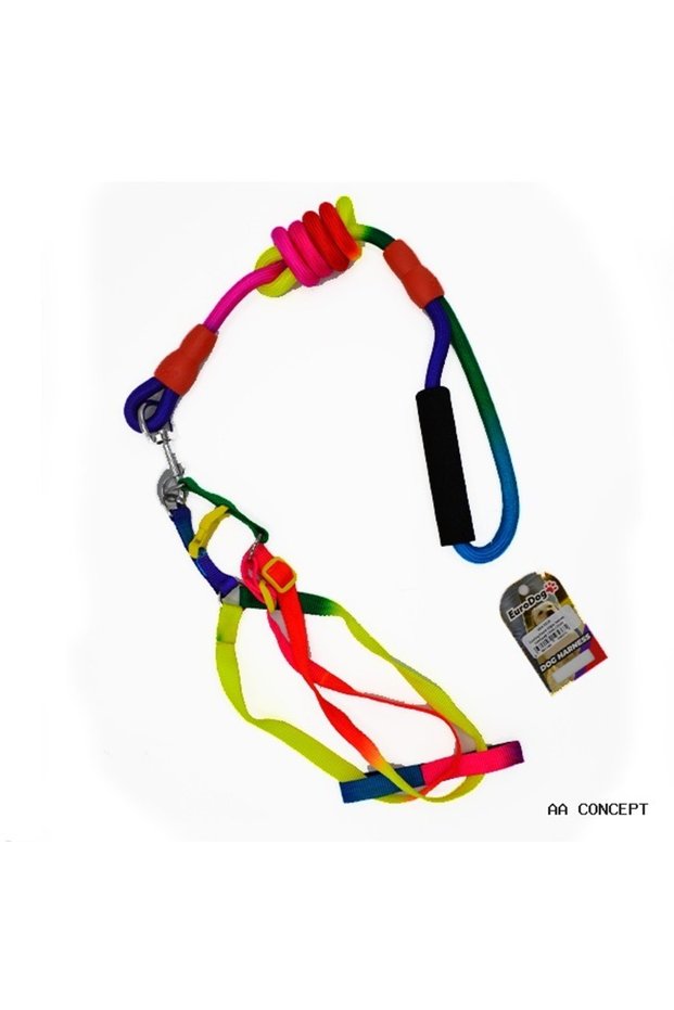Concepta Dog Chest Harness Rainbow (40553) 14mm 120cm