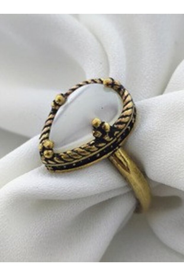 Adjustable Ring with Stones -