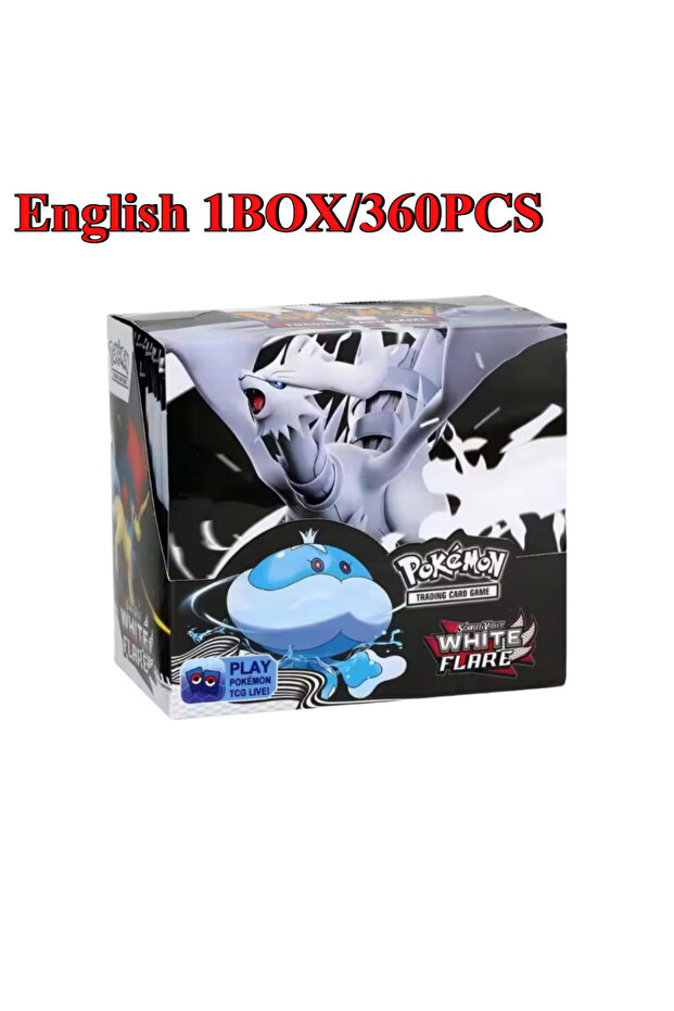 WHITE FLARE 1BOX 90/360PCS Pokémon Card Packs 151, ASCENDED HEROES 。Evolutions,PALDEAN FATES,