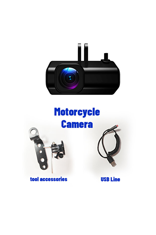 None black 1080P HD Cycling Recorder, Powered by USB, with IP66 Level Waterproof and Shockproof, the