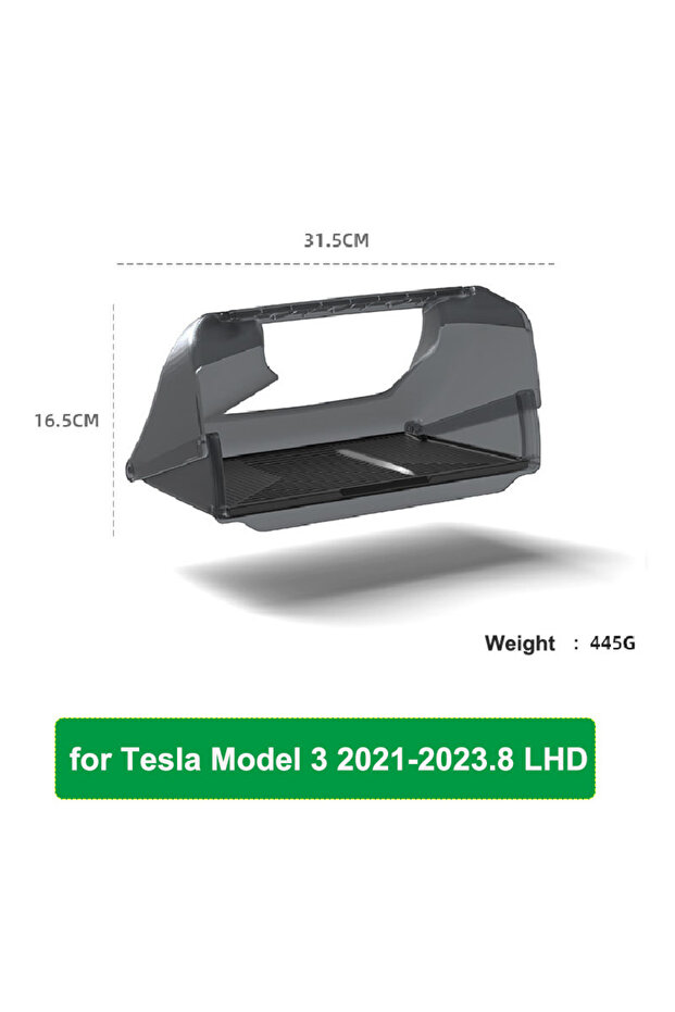 M3 21-23 For Tesla Model Y Juniper 2026 Model 3 Highland 2025 Under-Screen Hidden Storage Box Behind