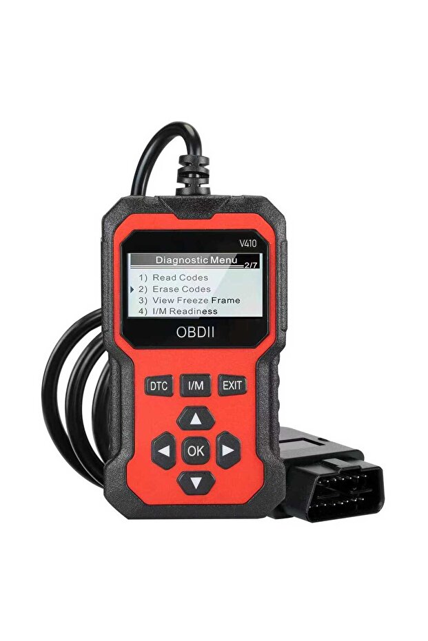 English V410red V410 Car Diagnostic Scanner Tool ABS Engine Oil Reset Function Auto Scanner Tool for