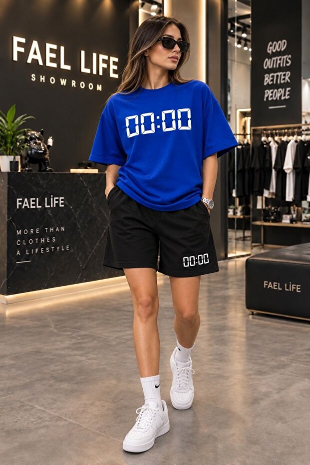 New Season Unisex T-Shirt and Shorts Pair Zero Printed Set