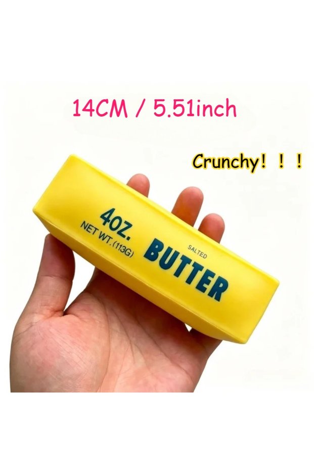 Yellow Peanut Squishy Crunchy Stress Ball Squeeze Toy Handmade Squeeze Ball Buttery-Soft Feel Fidget